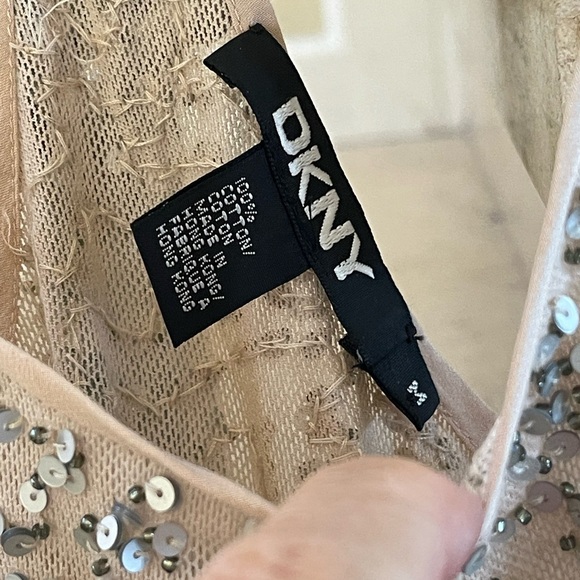 Vintage Sequin Embellished Beige Top - Picture 4 of 15